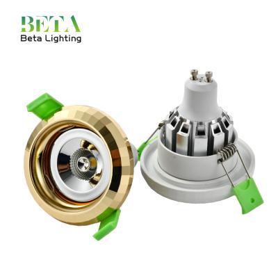 China Smiple Style New Design Downlight MR16 Recessed LED Aluminum Round Adjustable Fixture Fitting GU10 Frame for sale