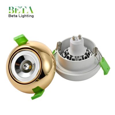 China Smiple style wholesale aluminum round lamp housing recessed anti-glare led spot MR16 light fixture downlight frame gu10 for sale