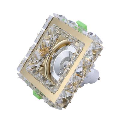 China 2021New Style Crystal Downlight Housing For MR16 LED Bulb With GU10 Gu5.3 Frame for sale