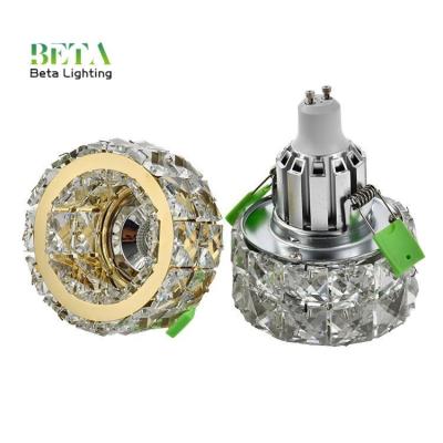 China Price Mr16 GU5.3 aluminum crystal round activity body light fixture gu10 led frame module spot light housing for sale