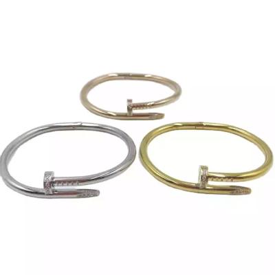 China Nickel-Free Lead-Free 2022 New Fashion Jewelry Bracelets Nail Design Engraving Fine Jewelry Bracelets for sale