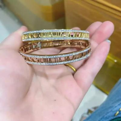 China Nickel-Free Lead-Free Factory Low - Price Wholesale Fashion Jewelry Bracelets Diamond - Encrusted Fine Bracelets For Women for sale