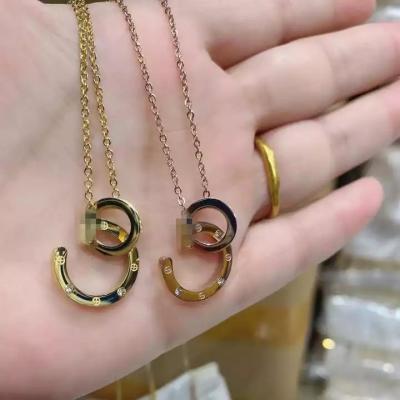 China Casual/Sporty Hot Selling Stainless Steel Fashion Jewelry Necklaces High Quality Fine Necklaces For Women Christmas Gifts for sale