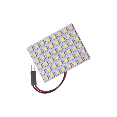 China DC12V High Brightness White Ice Blue Green Green Yellow Red Yellow Car Roof Light 48SMD 5050 Led LED Bulb for sale