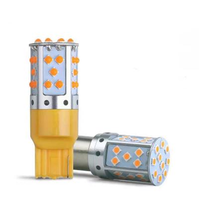 China Canbus Emergency Light Amber Led Turn Signal Bulb T20 7440 Led Light 35SMD 3030 for sale