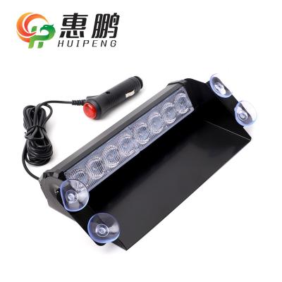 China DC 12V 8leds blue+red auto strobe lights police car warning light for sale