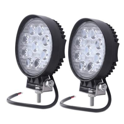 China 27W Diecast Aluminum Housing Truck Led Work Light 12V Square Around Offroad Work Light for sale