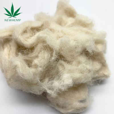 China Anti-Bacteria Semi-bleached 100%Hemp White Fiber For Hemp Fabric Spinning Blend Weave Dye Strong Durable Fiber for sale