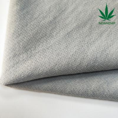 China 30%hemp 70%organic cotton hemp cotton blend jersey fabric eco-friendly sustainable fabric for sale