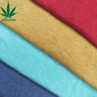 China Sustainable GOTS Certificated Hemp Jersey Fabric For Apparel for sale