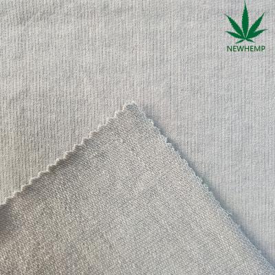 China Sustainable 30%hemp 70%organic cotton hemp clothing eco-friendly fabric in stock for sale