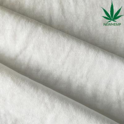 China Viable natural hemp cotton blend fabric 30%hemp 70%organic cotton hemp jersey fabric for t-shirt for sale