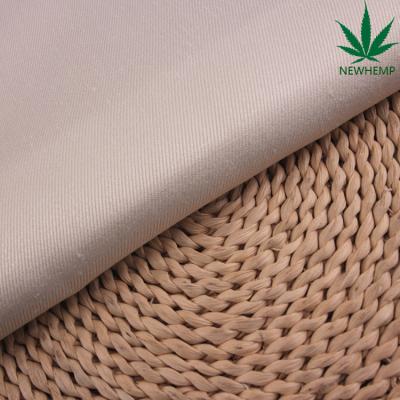 China 100% natural viable hemp canvas twill in stock for sale