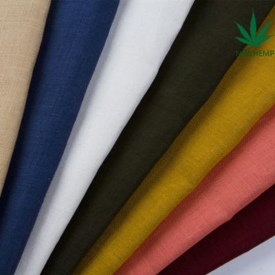 China Sustainable 100% organic hemp fabric for clothing for sale