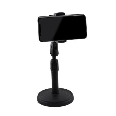 China Phone Heigh Adjustable Desk Lift Shelf Live Broadcast Bracket Stand Holder Professional for Smartphone for sale