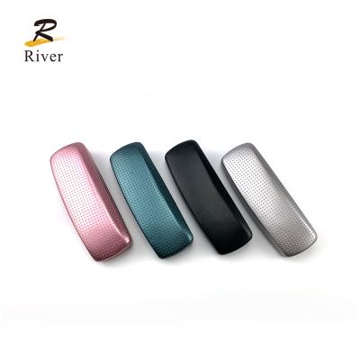 China Wholesale New Fashion PU Iron Metal Spectacle Glasses Case for sale