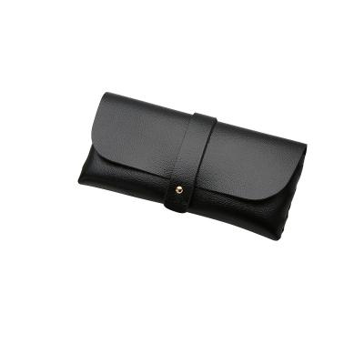 China Handmade Custom PVC Leather Sunglasses Bag Felt Pouch Case For Sunglasses for sale