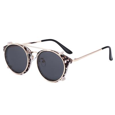 China Fashion Sunglasses Wholesale Custom Logo Womens Round Trendy Vintage Sunglasses for sale