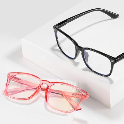 China Blue Light Blocking Glasses Shape 2020 Custom Logo Eyewear Square Anti Blue Light Blocking Glass Spring Foot Glass Frame for sale