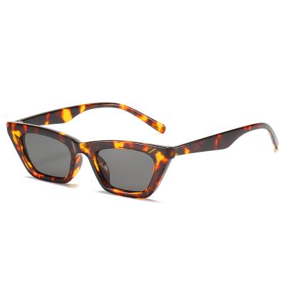 China Rectangle Italy Set Custom Rectangular Frame Men's Fashion Leopard Sunglasses Small Frame Sunglasses for sale