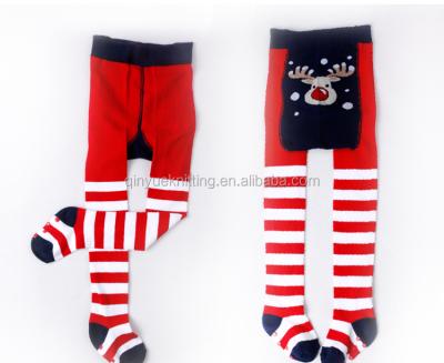 China Baby Breathable Cotton Design Christmas Anti-skid Tights for sale