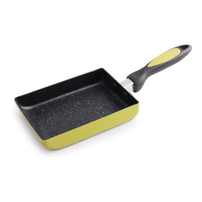 China Sustainable Aluminum Nonstick Japanese Rolled Pot Tamagoyaki Rectangle Casserole, Omelet Cooking Frying Pan for sale