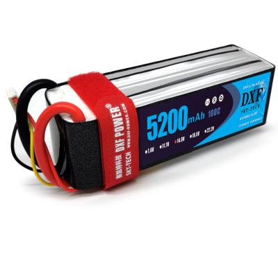 China Toys DXF 4S 14.8V 5200mah 100C-200C Lipo Battery 4S XT60 T Deans XT90 EC5 50C For Racing FPV Drone Aircraft Car Offroad Boats for sale