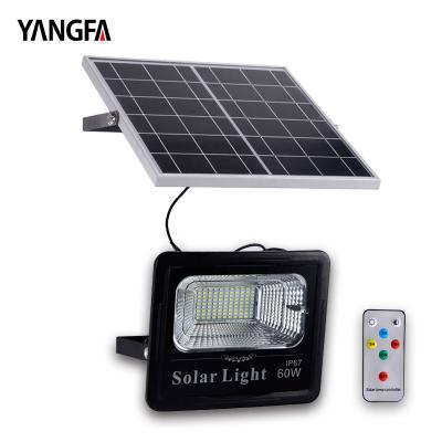 China Garden DF01 Ip65 20W 40W 50W 60W 100W Outdoor Solar Powered Rechargeable LED Flood Light for sale