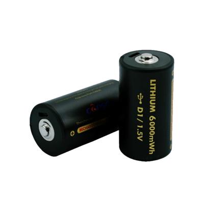 China Toys 1.5V Rechargeable Battery,6000mWh Li-ion  Battery with Type-C Charging  Port forToys,Flashlight,Water Heater for sale