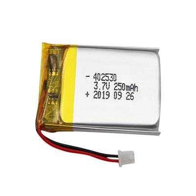 China Toys li-ion battery GAPSC  523450 eco-friendly 3.7V 250mAh lithium polymer battery for sale