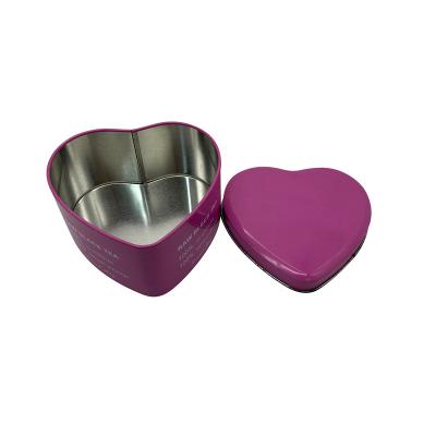 China Food Tin Cans For Heart Shaped Cakes Christmas Cookie Empty Tin Cans For Food for sale