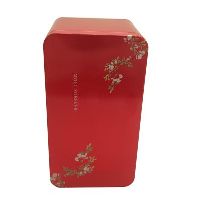 China Wholesale Food Tea Tin Box Rectangle Shape Tea Container Tin Gift Box Packaging for sale