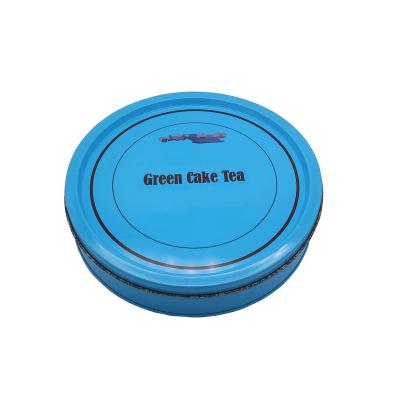 China Hot Selling Eco-friendly Recycled Materials Food Grade Metal Round Tin Box For Biscuit Tea Tin for sale