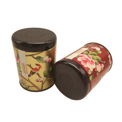 China Food Supplier Hot Sale Customized Round Tin Box For Gift Packing Tea Storage Tin Box Coffee Tin Cases High Grade for sale