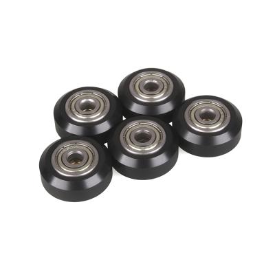 China 3DSWAY 5pcs/lot 3D Printer Parts Small Big Wheel Pulley V Spline Wheel Bearing Round 3D POM Wheel for sale