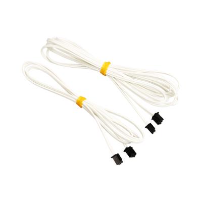 China 100% Original 3DSWAY 2pcs/lot 3D Printer Parts XH2.54 2 PIN Connection Line White High Temperature Resistant Flexible Wire 2M for sale