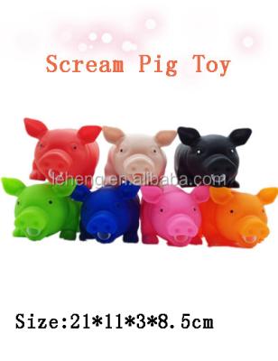 China 2019 Viable Popular Pet Toy Imported From China Eco-friendly Colorful Growl Pig Dog Toy China PVC Chew Puppy Puppy Play Healthy Pet Toy for sale