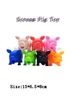 China Good Quality Promotional Small Size Multicolor Soft Plastic Squeeze Pig Squeeze Toys For Children for sale