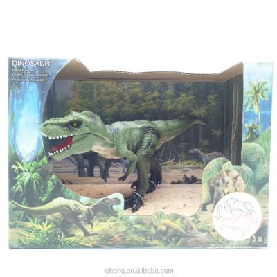 China Animated Accurate Reproduction Tyrannosaurus Jurassic Plastic Dinosaur Park Model Toys For Children for sale