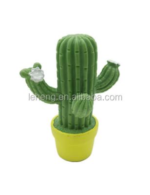 China High Quality Green Night Light Kids Decoration Cactus PVC Night Light Decorative Led Lamp for sale