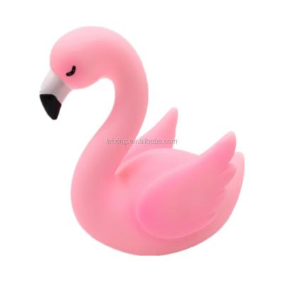 China Flamingo Led Lovely Light Plastic Flamingo Extend Wings Led Party Table Decoration Kids Night Light Evade Glue Toys for sale