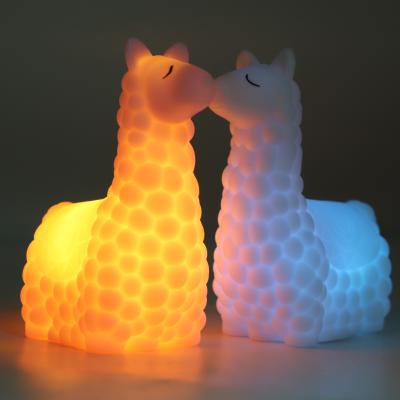 China Children's Toys Alpaca Shape PVC LED Night Light Environmental Toy for sale