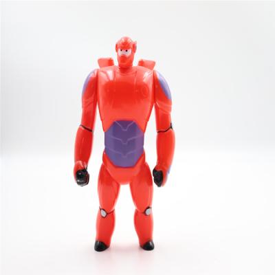 China Turnable big herro 6 classic red baymax character tv robot kids plastic figures toys for sale