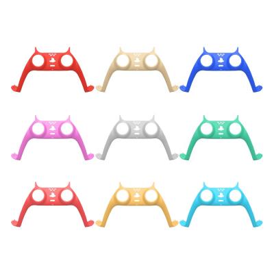 China 2021 Decorative Strip Shell Handle Cover Middle Frame PS5 DIY Gamepad Ama Zon PS5 Gamepad Replacement Face Decorative Strip Ama Dualsense PS5 for sale