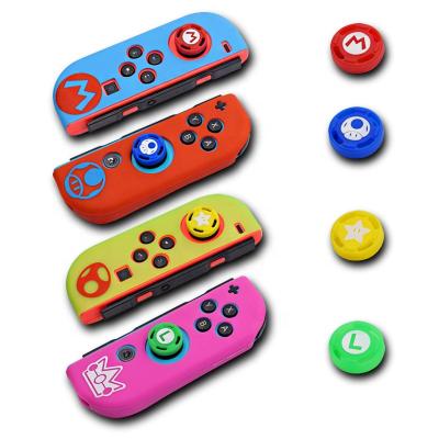 China waterproof & shockproof & Switch Controller Case Nintend Switch Joycon Cover Silicone Case Switch NS Thumbstick Dustproof Hats for sale