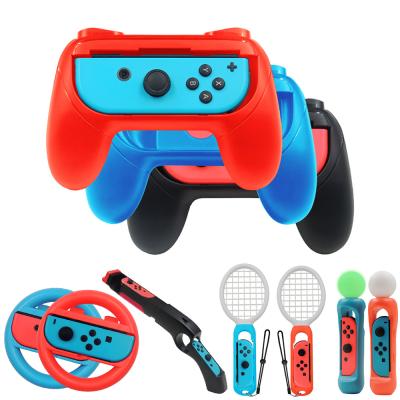 China Protect Your Device From Scratches Daily Nintend Switch Accessories Steering Wheel Grip Grips Silicone Case Tennis Racket Holder Charger For Nintendo Switch NS Joy-Con for sale