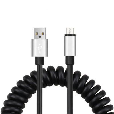 China 2021 Mobile Phone Charging Metal Stretch Cable Type C Cable Data 2 USB Ports Car Charger Cable for Xiao Sang by Sam MI for sale