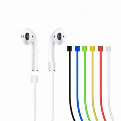 China Earphone Lanyard To Prevent Loss Magnetic Anti Lost Xiaomi Huawei Silicone Lanyard Cord TWS Wireless Headset Lanyard For AirPods Earphone Arming Cord Cable Anti Lost for sale