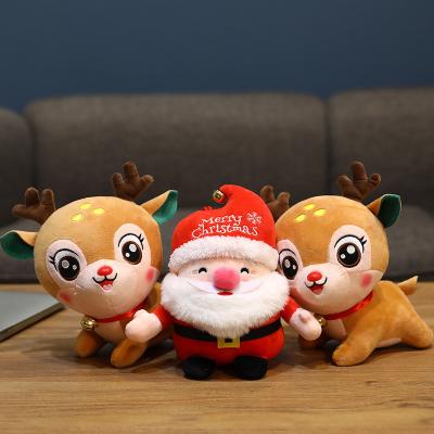 China Kids Play&Holiday Gift New Design Father Christmas Dolls Reindeer Plush Stuffed santa clause Toys Christmas Gift for sale