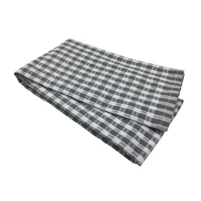 China Pure Cotton Fabric Kitchen Towel Water Absorption Waffle Weave Single High Quality Tea Towel for sale